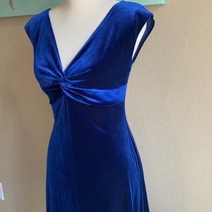 Velvet Royal navy blue color dress